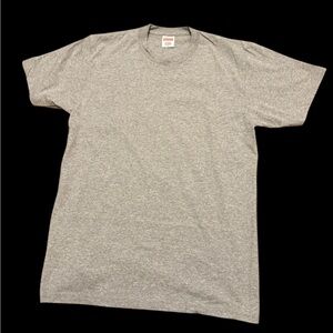 SUPREME authentic blank gray men’s tee size Medium